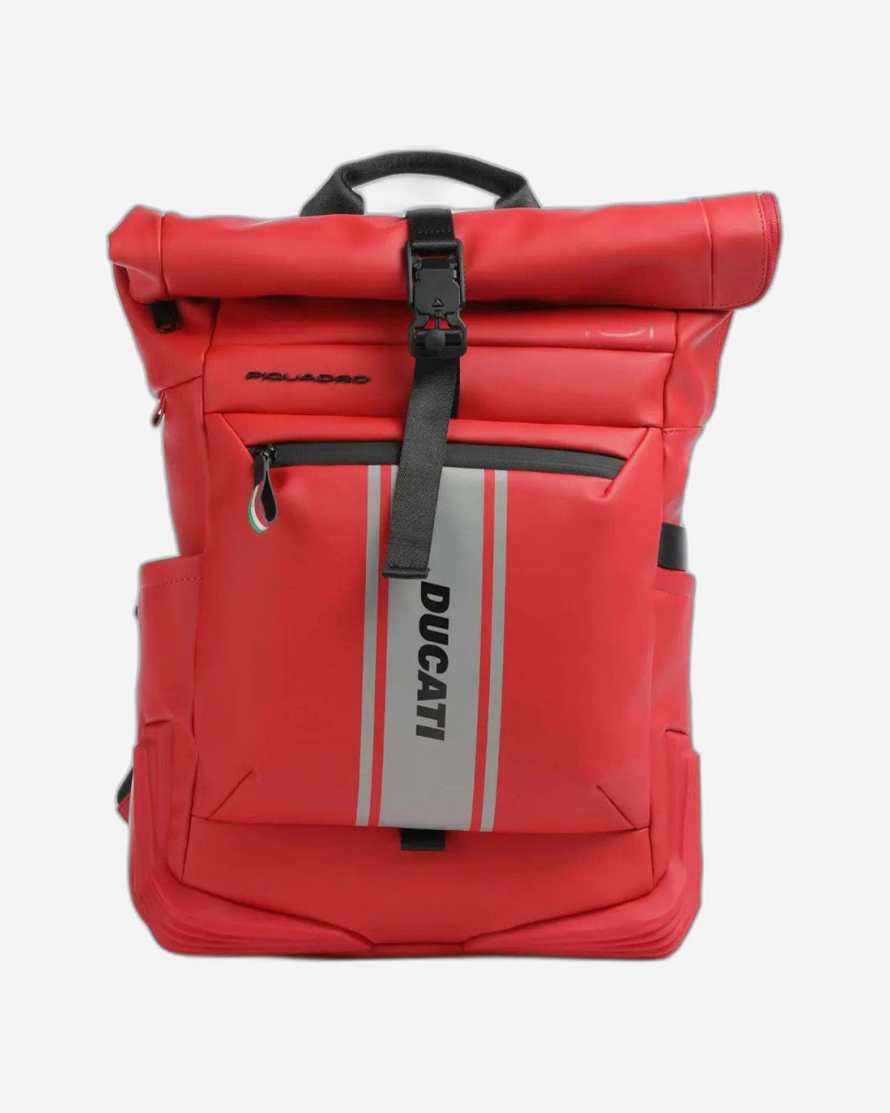 Piquadro Roll-Top Laptop & iPad Backpack Ducati Red