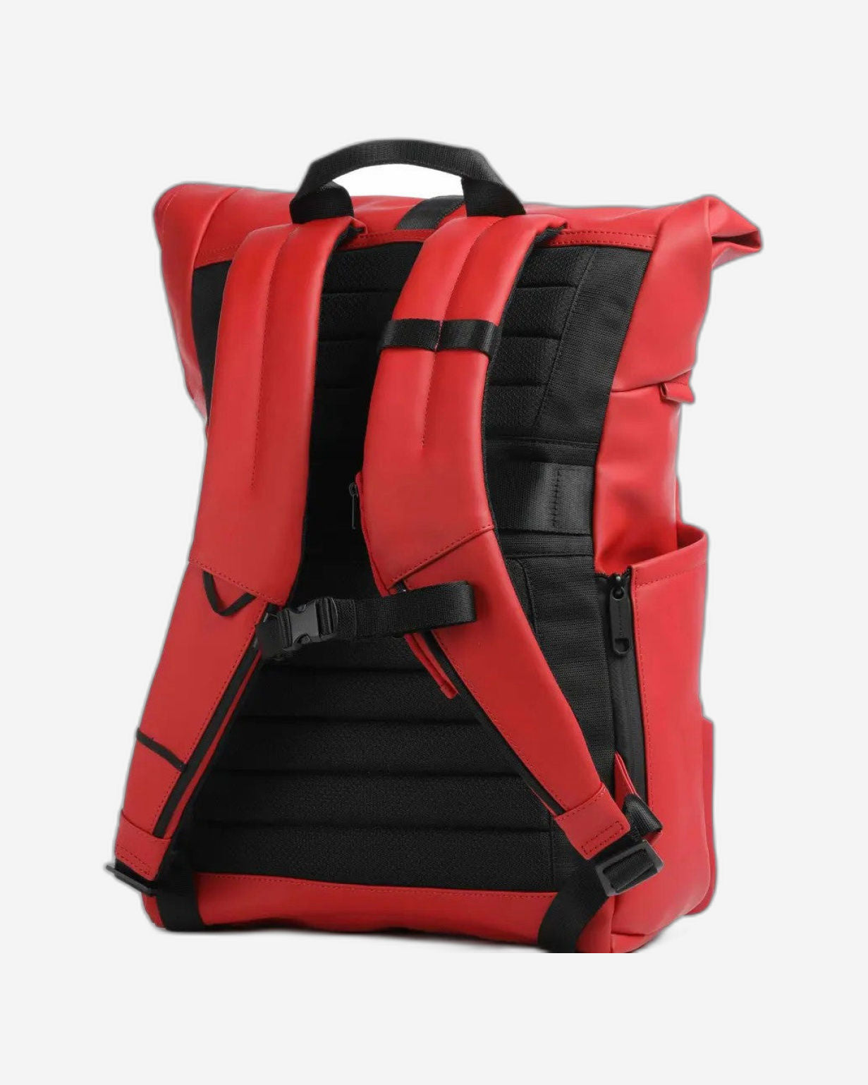 Piquadro Roll-Top Laptop & iPad Backpack Ducati Red