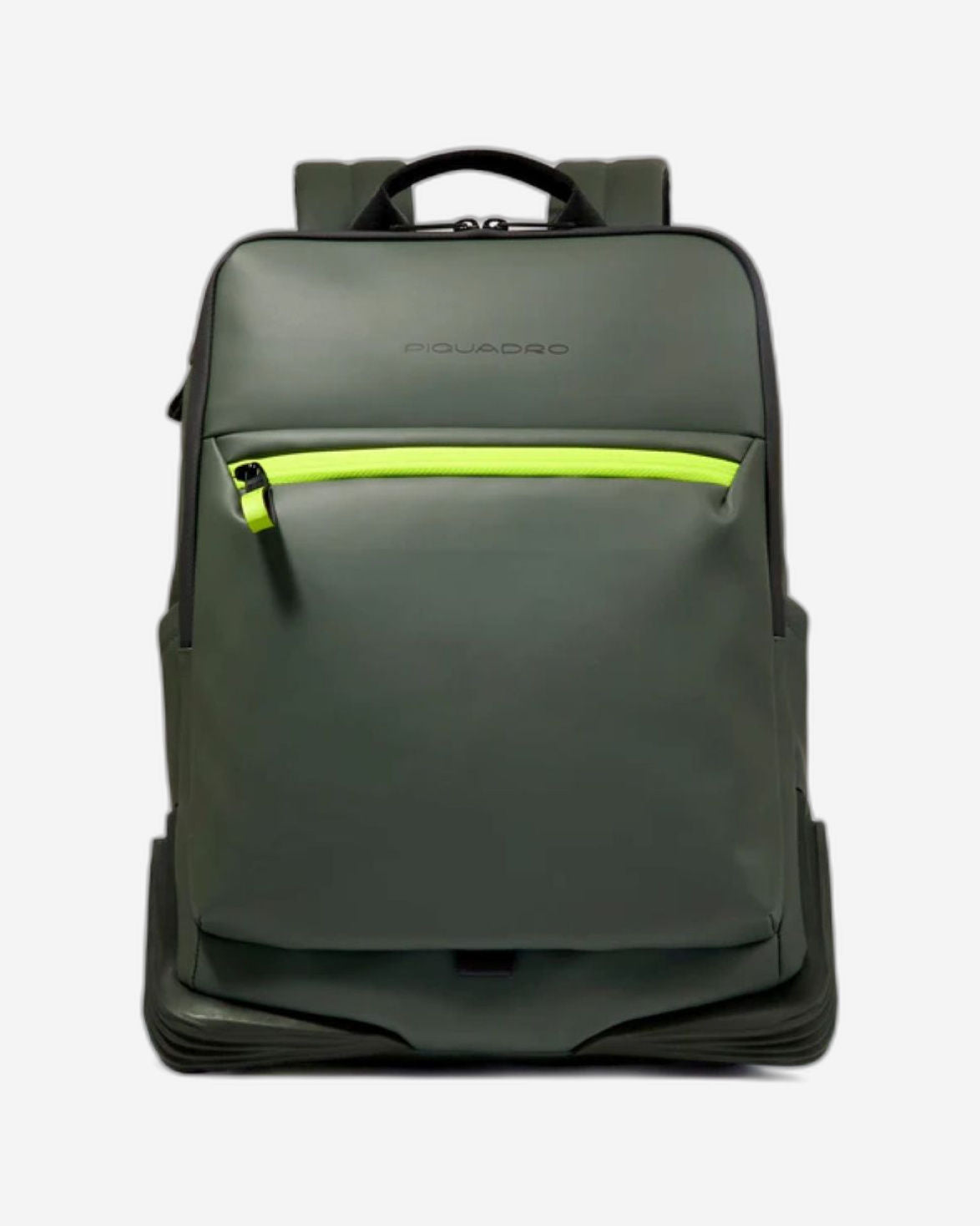 Piquadro Corner Wow Fabric Backpack Green