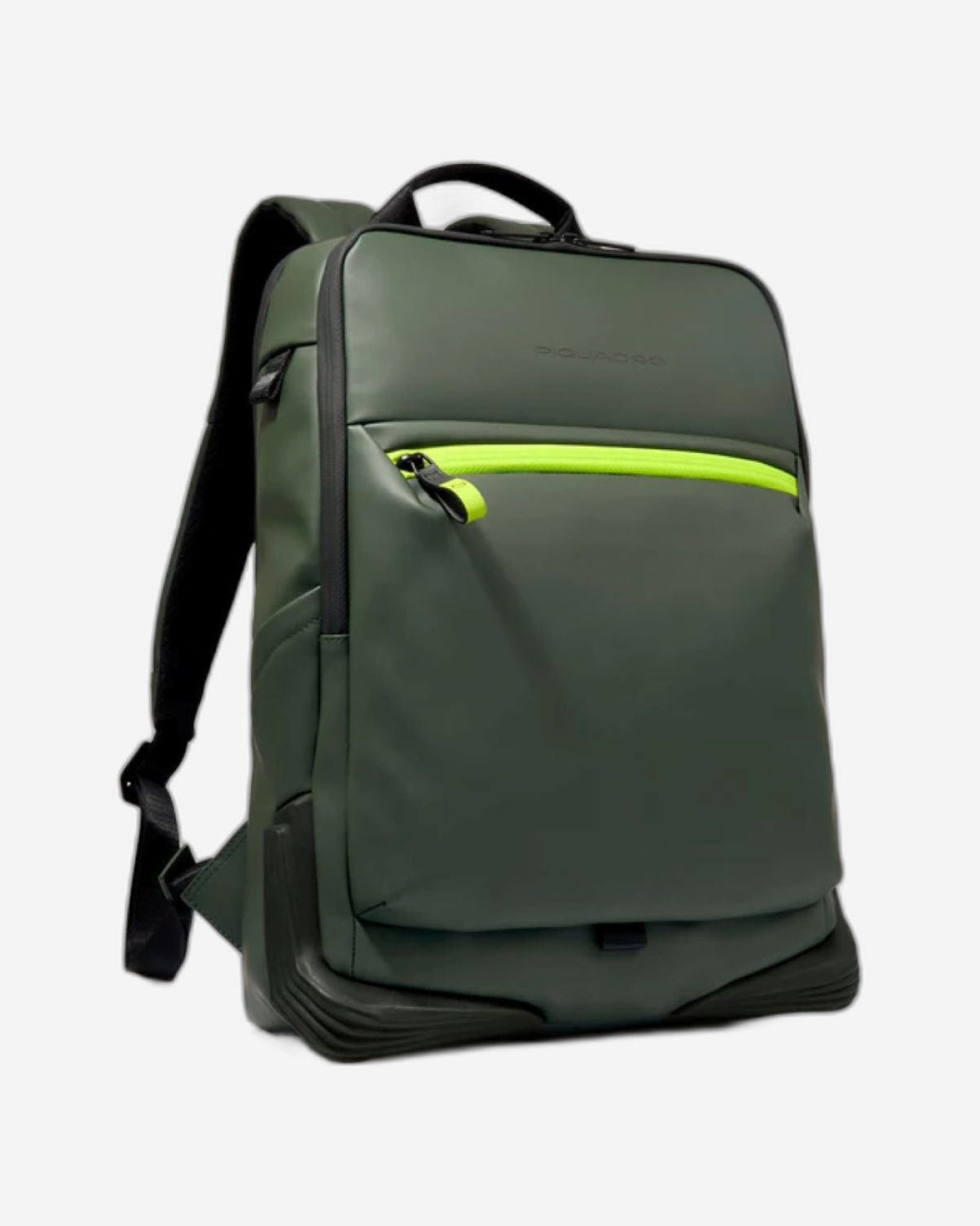 Piquadro Corner Wow Fabric Backpack Green