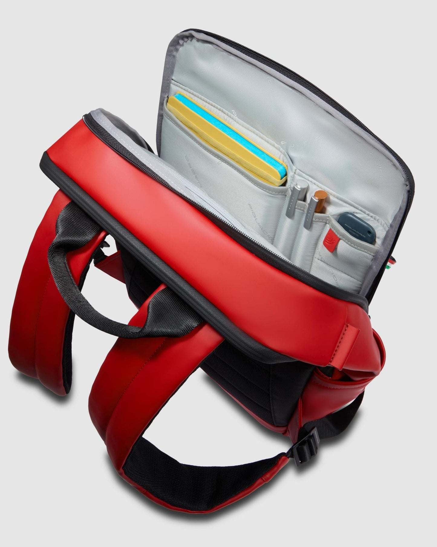 Piquadro Ducati Laptop & iPad Compatibility Backpack Red
