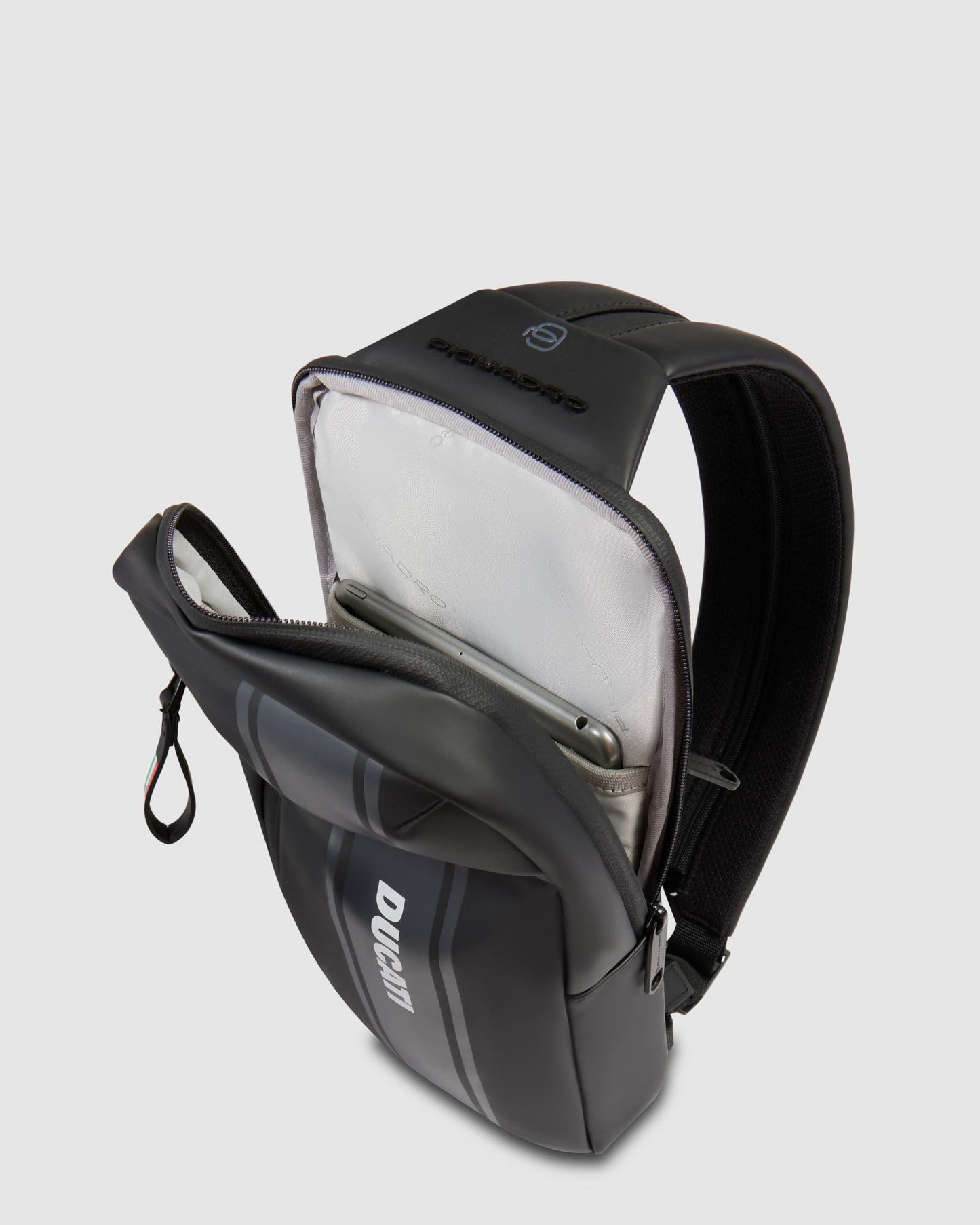 Piquadro Ducati iPad Mini & Laptop Backpack Black