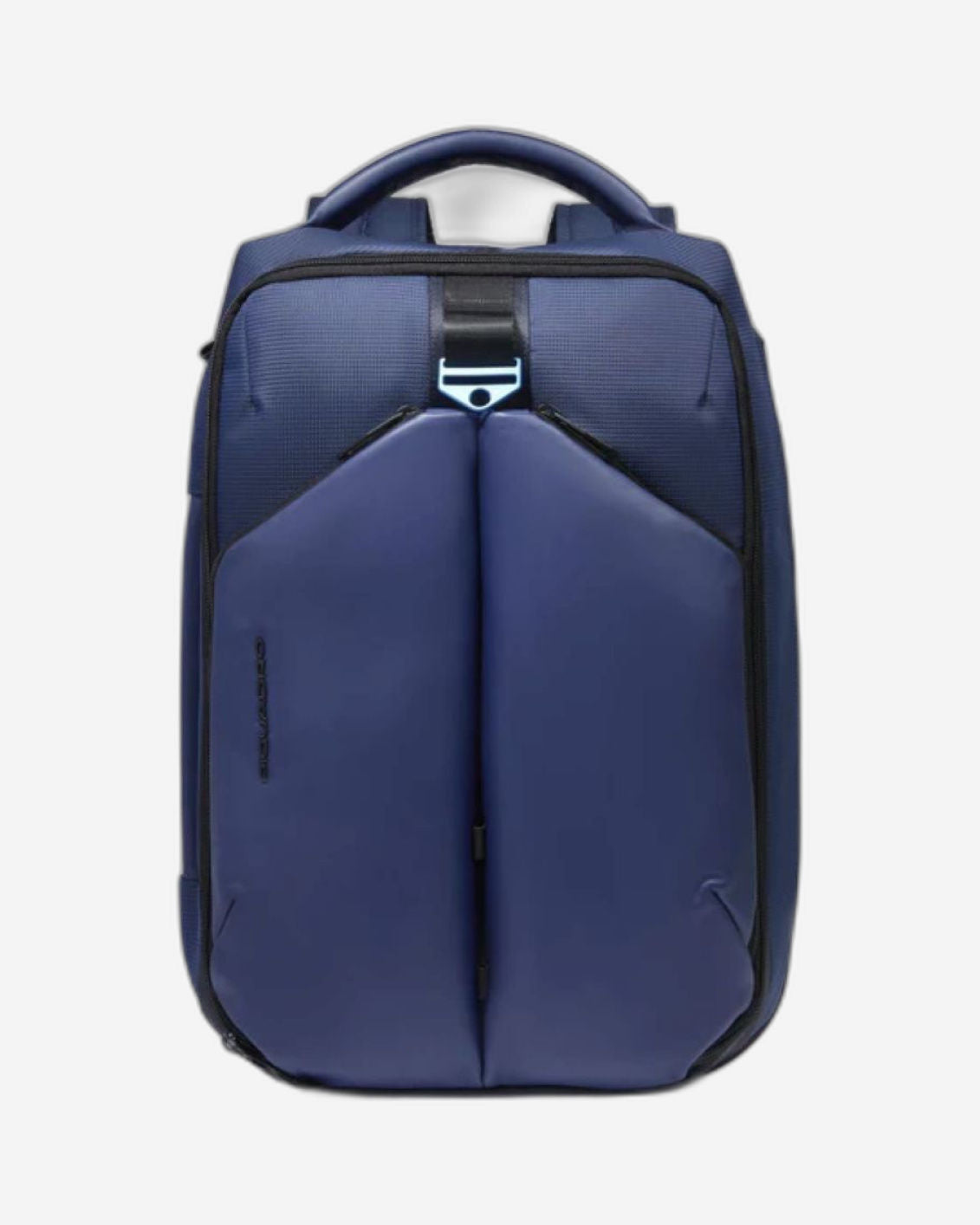Piquadro S137 Leather & Fabric Backpack Blue