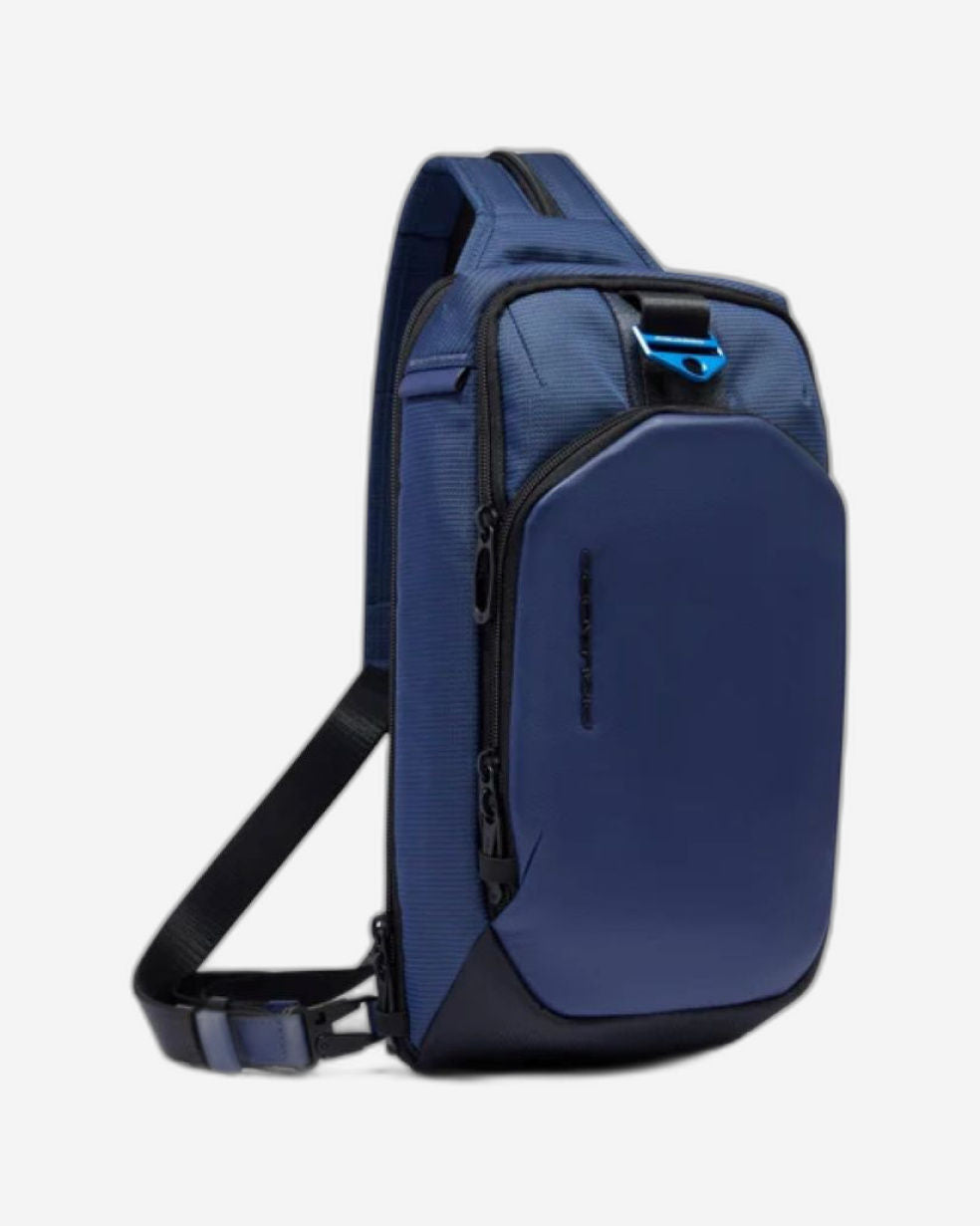 Piquadro  S137 Monosling In Vegan Leather Blue CA6632S137/BLU