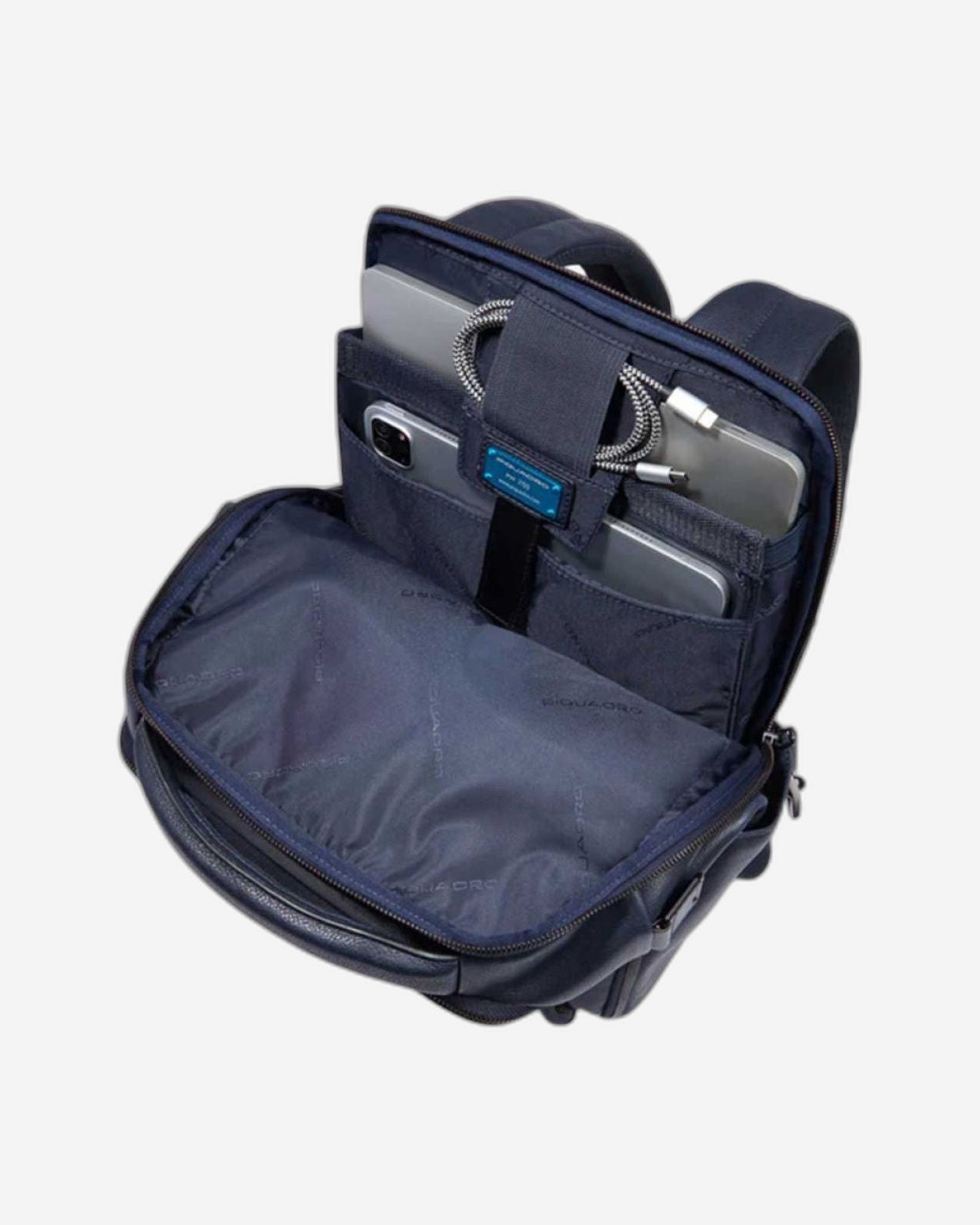 Piquadro  S134 Backpack In Leather Blue CA6688S134/BLU