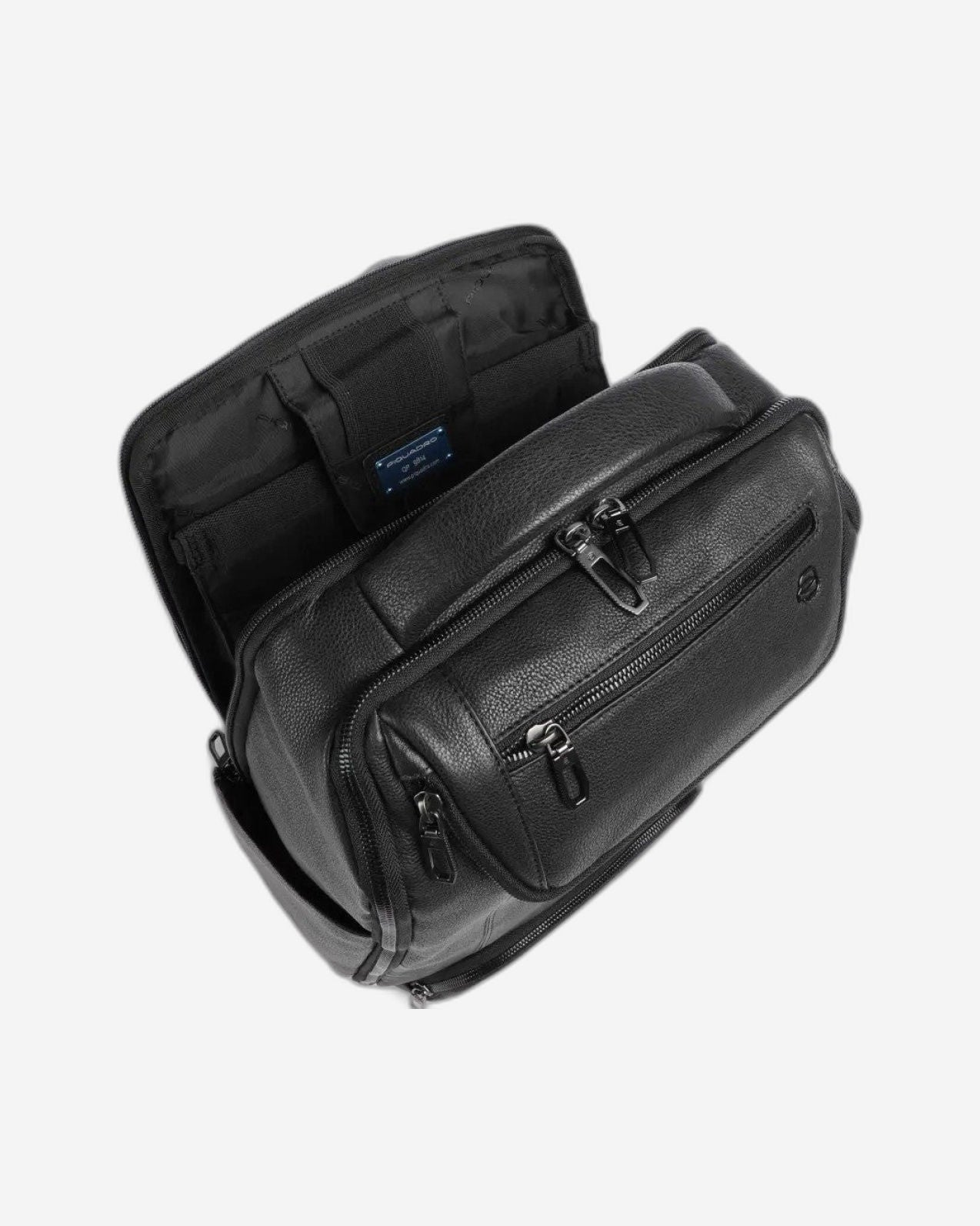 Piquadro S134 Leather Backpack Black