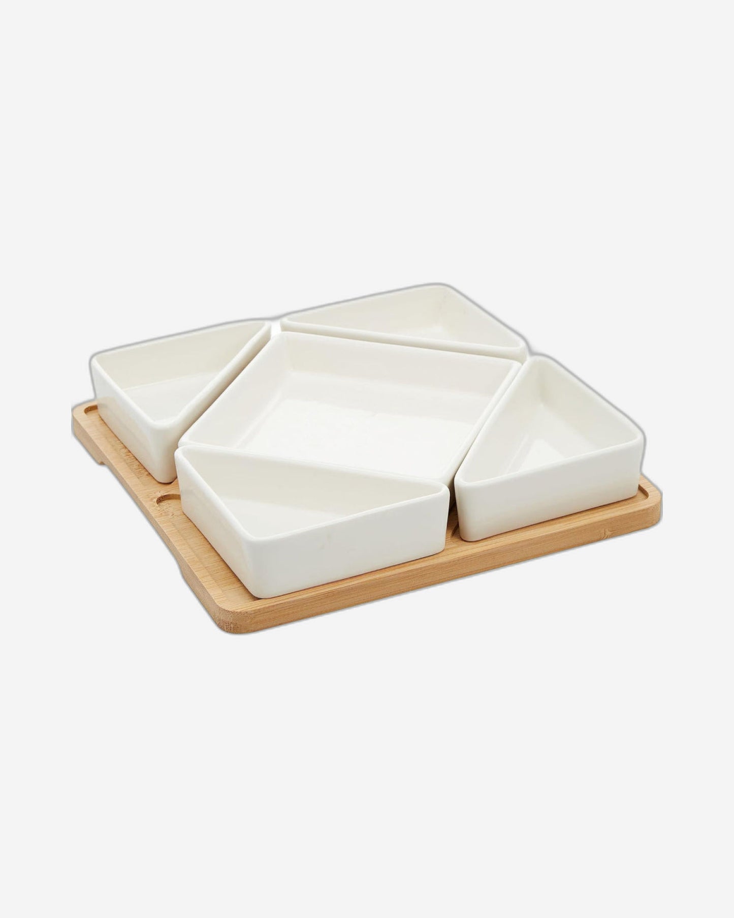 Cuisine Art Serving Set 5Pc Bamboo