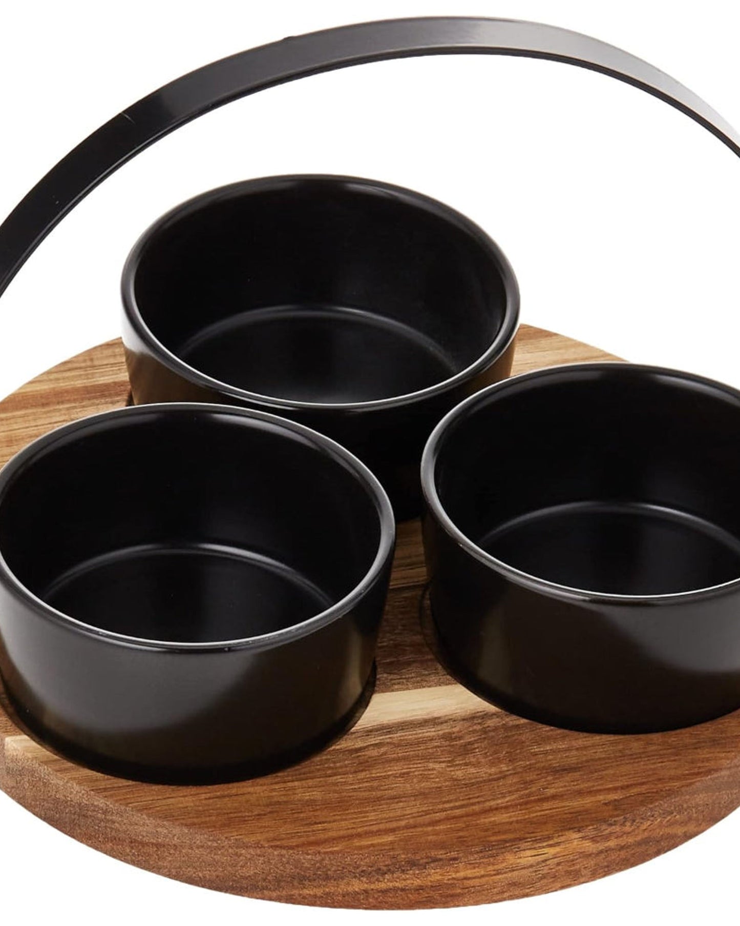Cuisine Art Serving Set Round Acacia