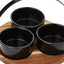 Cuisine Art Serving Set Round Acacia
