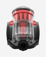 Hoover CDCY-AMME Multicyclonic High Suction Vacuum Power Cleaner, 2 Liter Capacity, H12 Hepa Filtration, Compact, & Easy Rinse filter Red Color