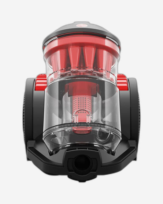 Hoover CDCY-AMME Multicyclonic High Suction Vacuum Power Cleaner, 2 Liter Capacity, H12 Hepa Filtration, Compact, & Easy Rinse filter Red Color