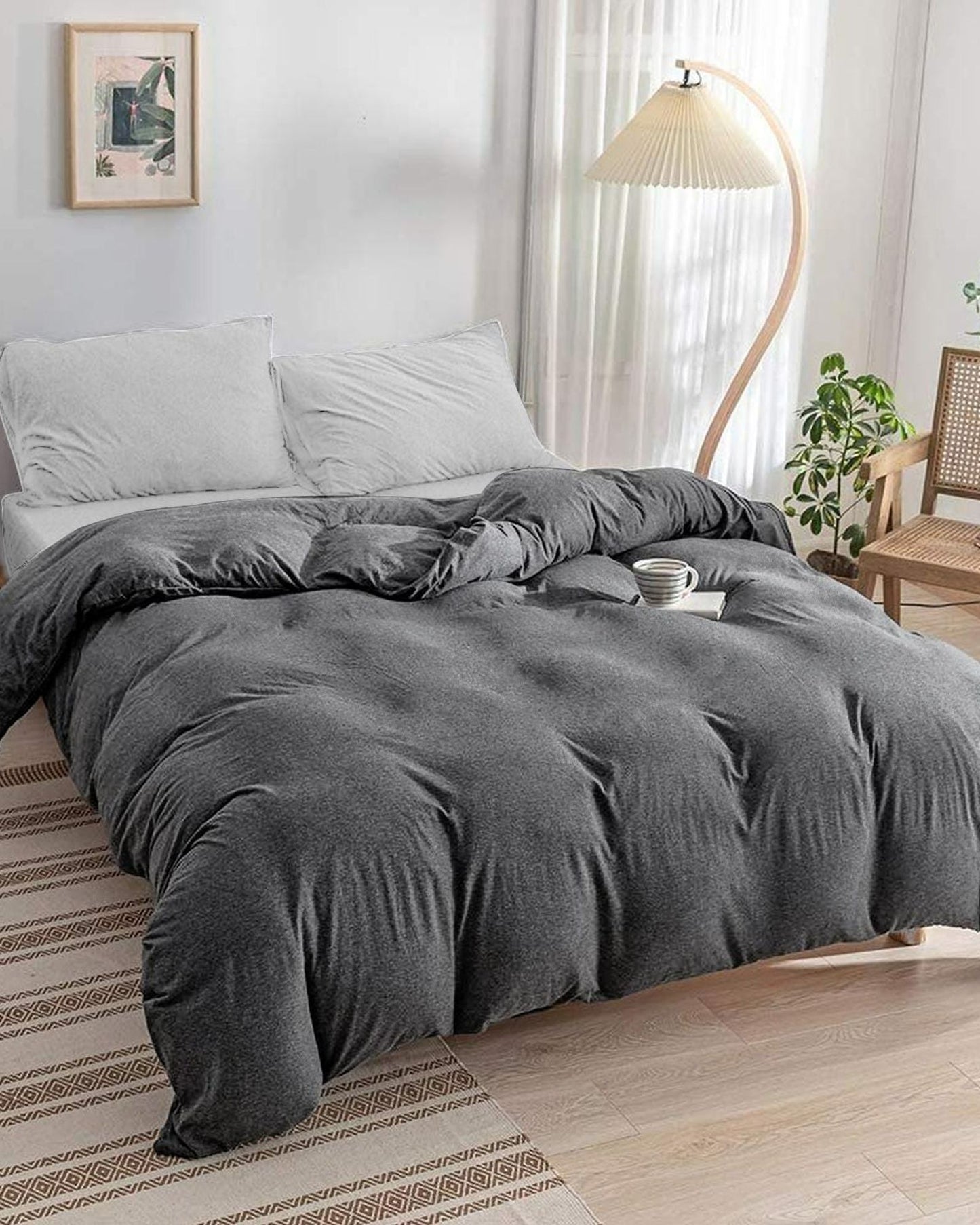 Cotton Home Comforter Set 3Pc Jersey
