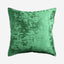 Cotton Home Cushion Velvet Crinkled Green
