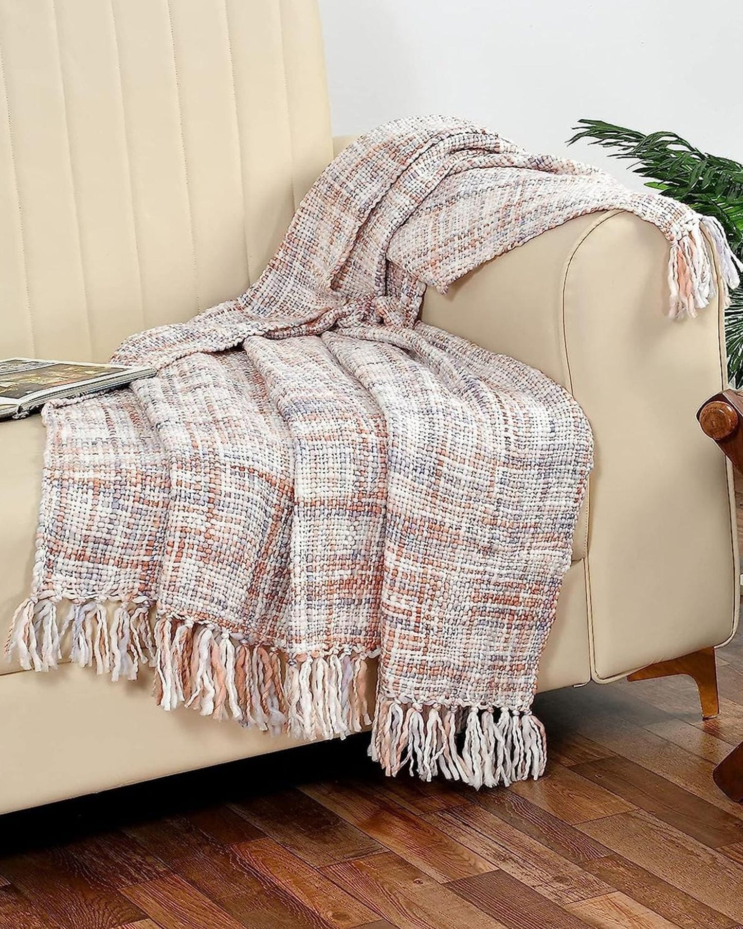 Cotton Home Throw Waffle