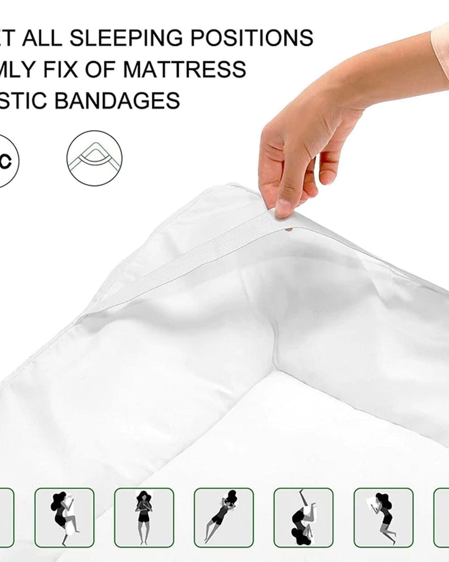 Cotton Home Luxury Downproof Mattress Topper White