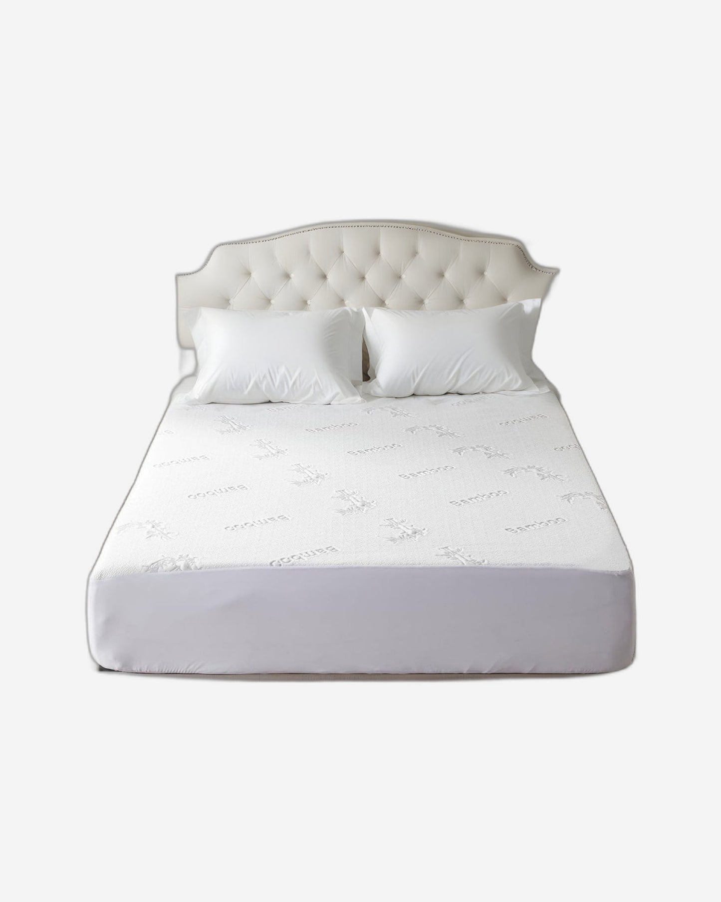 Cotton Home Mattress Protector Bamboo Grey