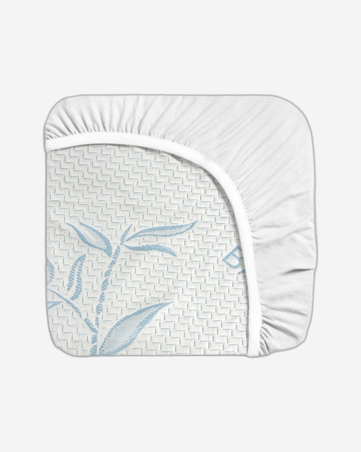 Cotton Home Mattress Protector Bamboo Blue