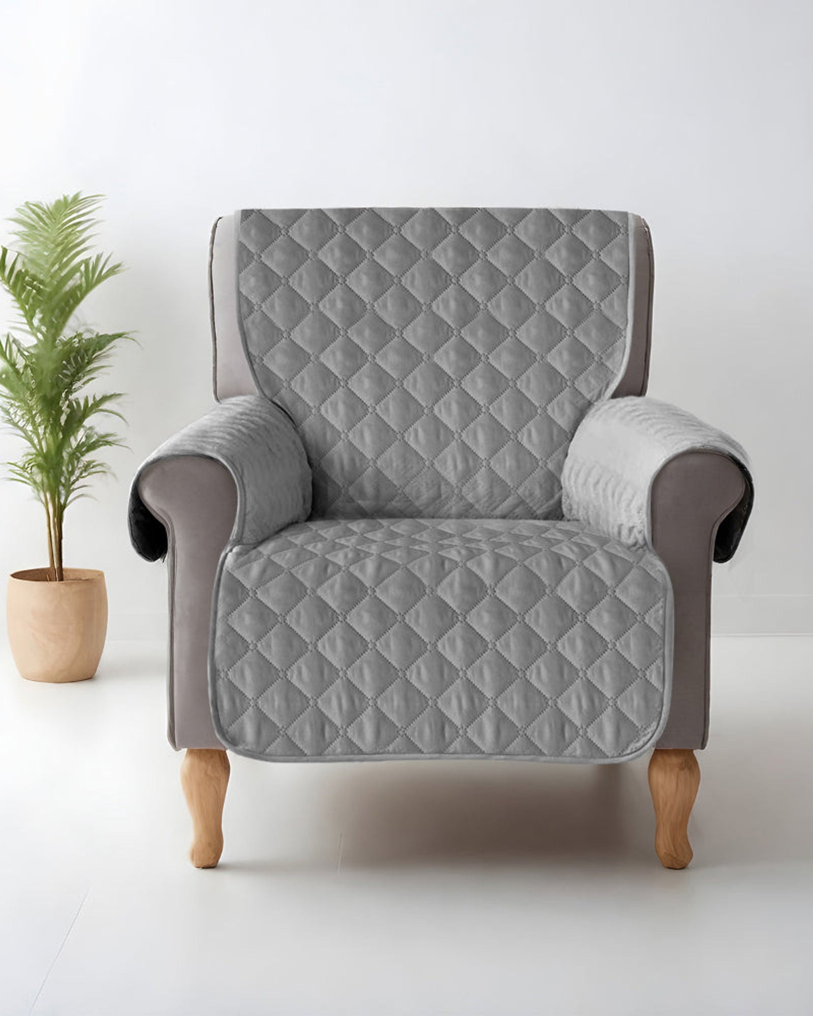 Cotton Home Premium 1 Seater Quilted Sofa Protector