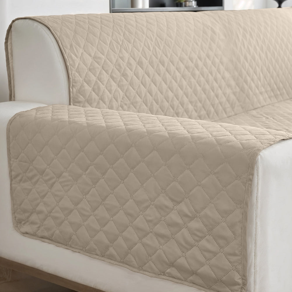Cotton Home Premium 3 Seater Quilted Sofa Protector