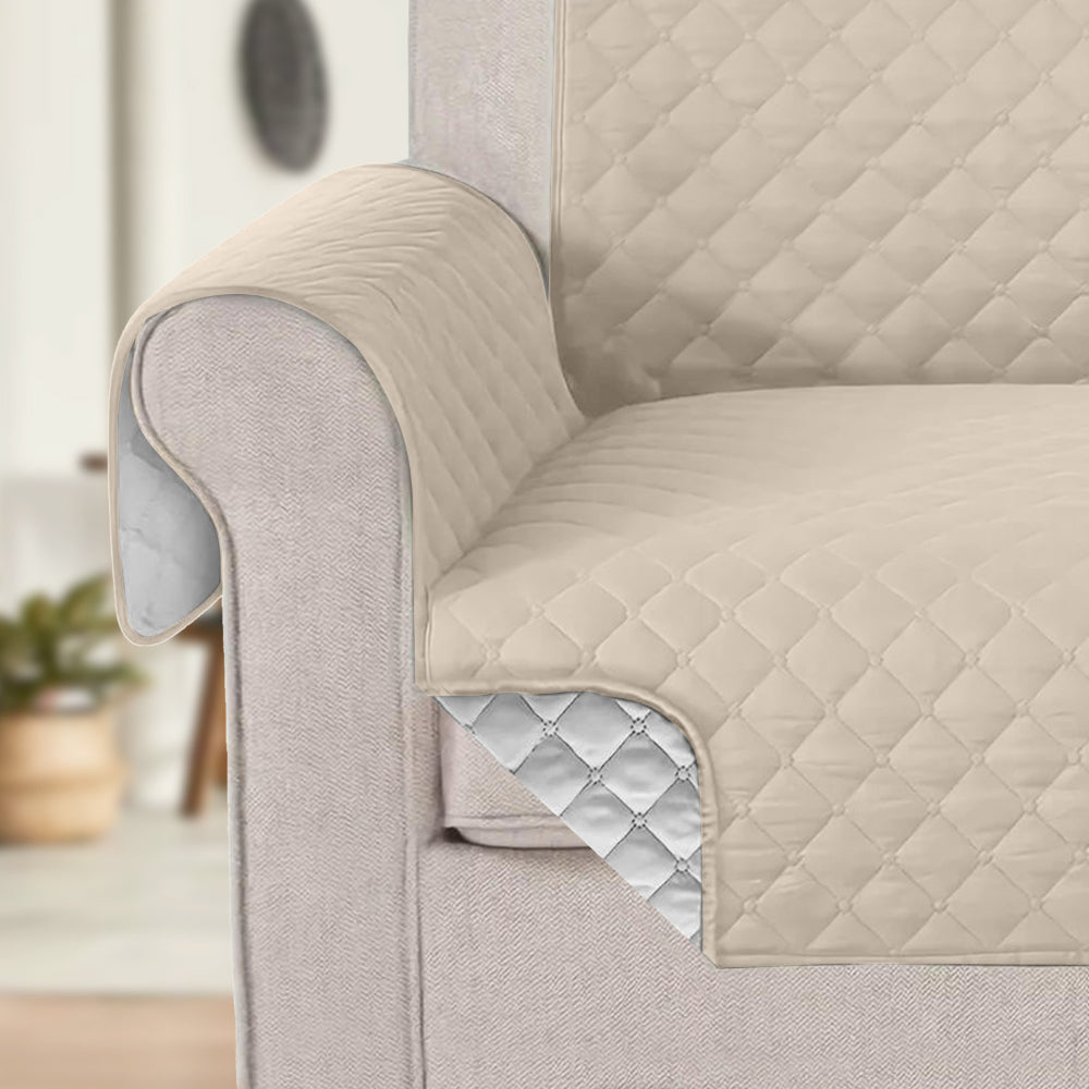 Cotton Home Premium 3 Seater Quilted Sofa Protector