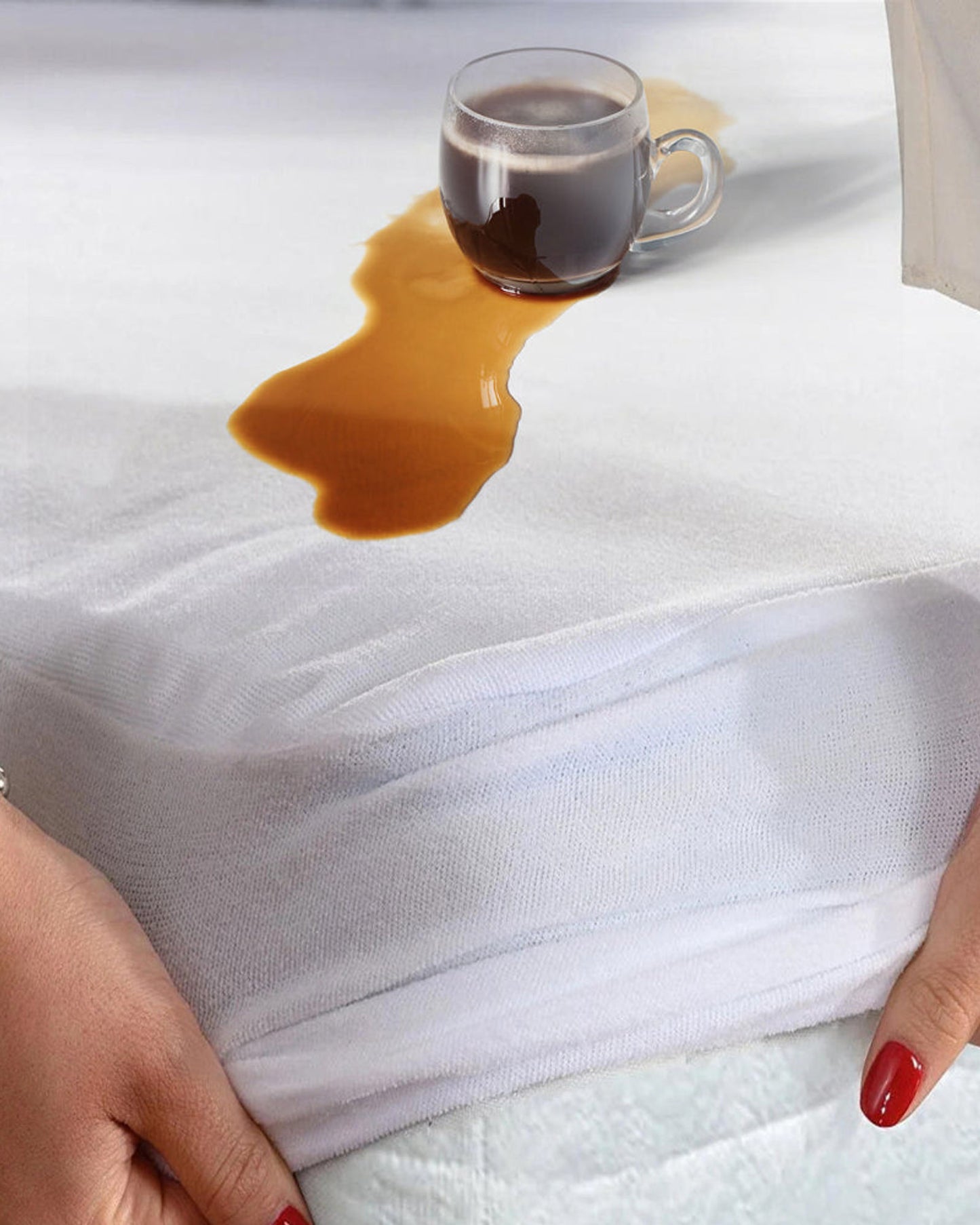 Cotton Home Mattress Protector Coral Fleece