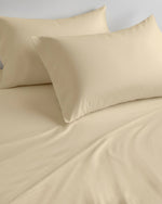 Cotton Home Premium Cotton Beige Fitted Sheet Set - 1 Fitted Sheet with 1 Pillowcase