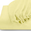 Cotton Home Fitted Sheet 1Pc Super Soft Yellow