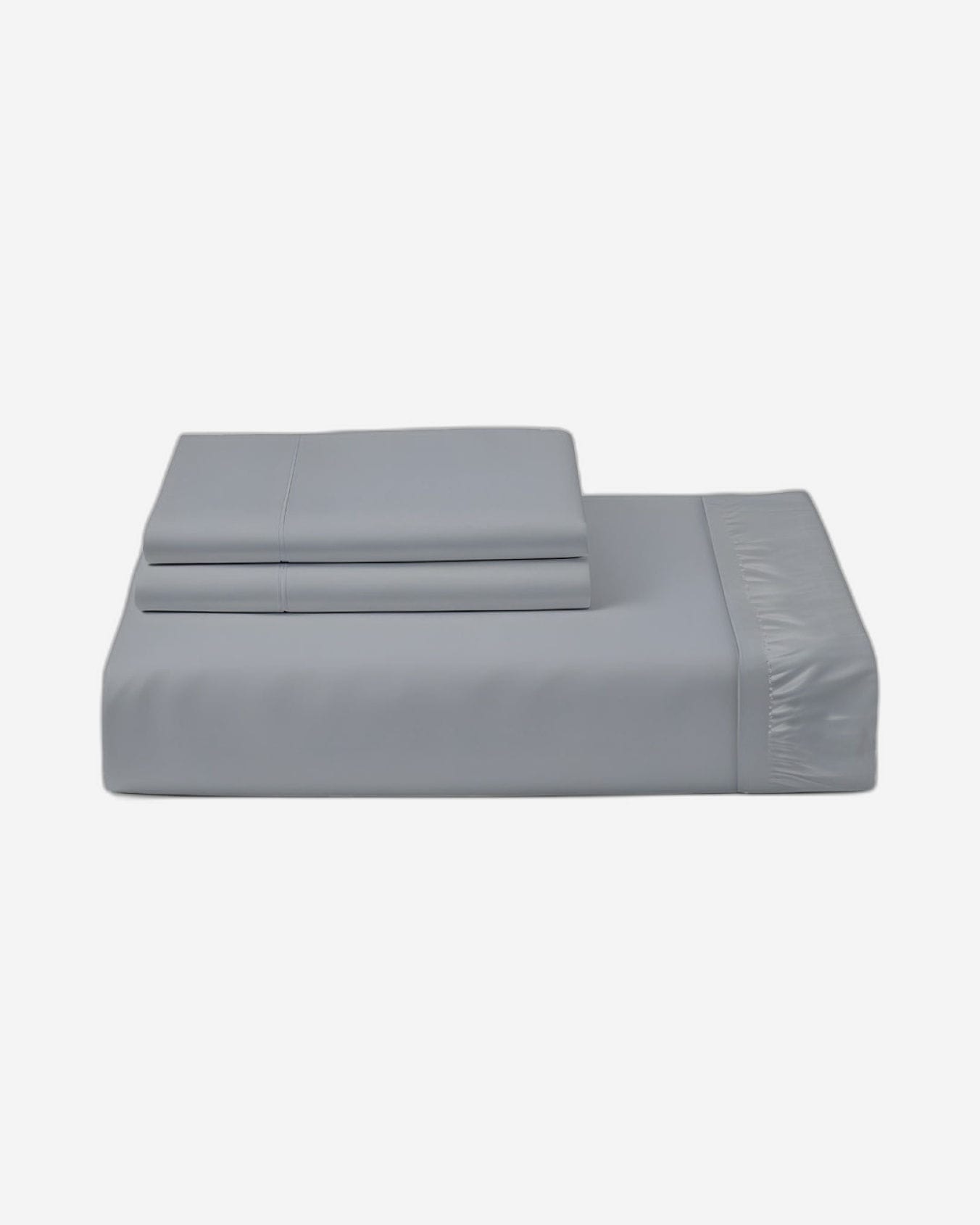 Cotton Home Fitted Sheet Set 3Pc Silver