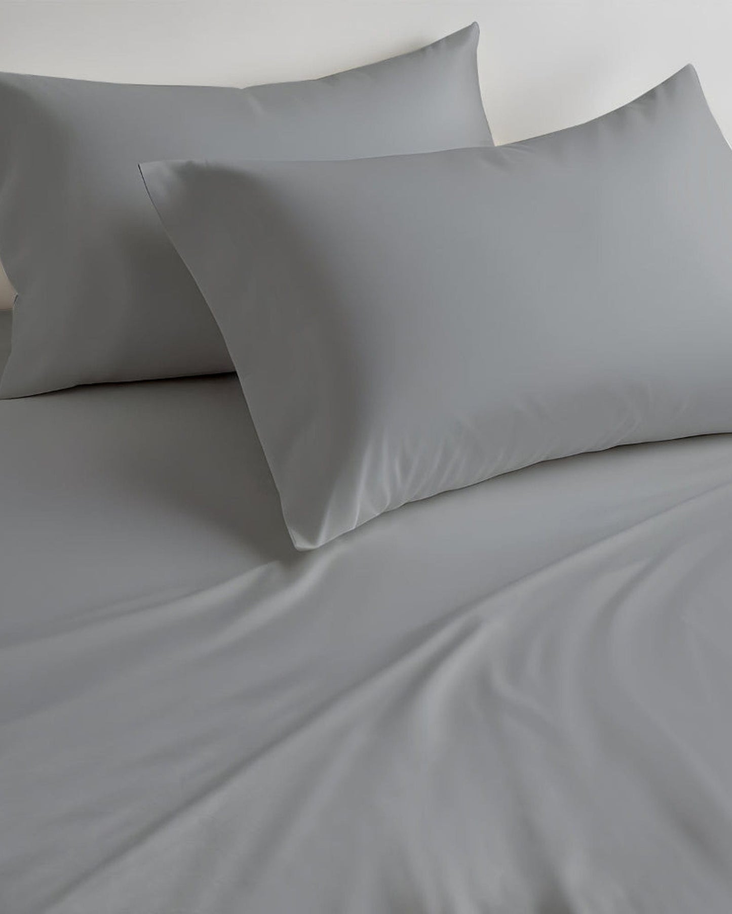 Cotton Home Fitted Sheet Set 3Pc Silver