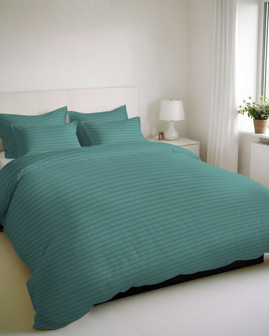 Cotton Home Premium Cotton Stripe 6 Pieces Duvet Cover Set 220x240cm
