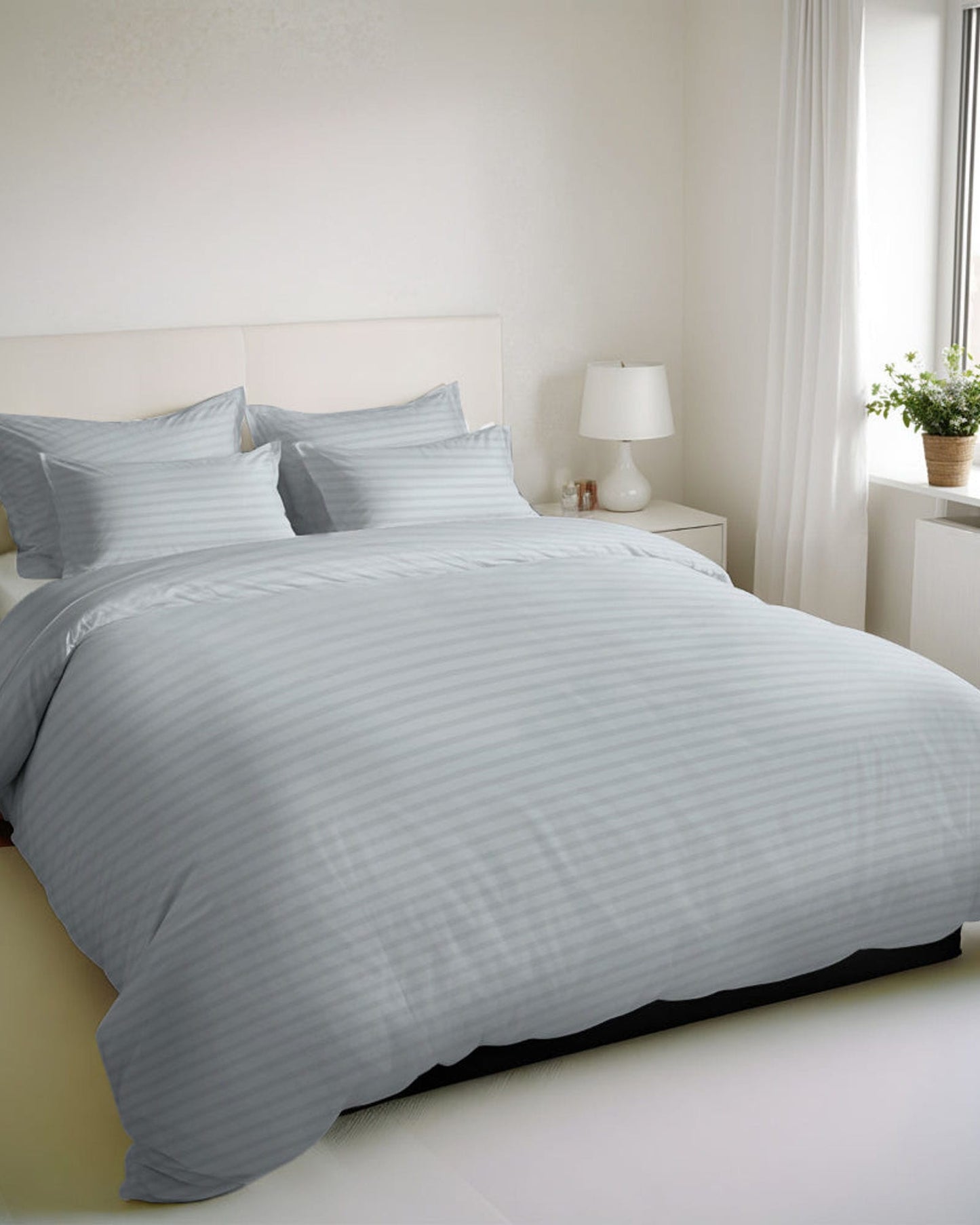 Cotton Home Duvet Cover Set 6Pc Stripe