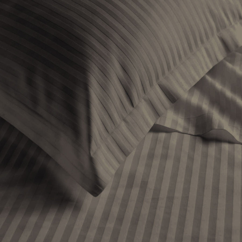 Cotton Home Premium Cotton Stripe 6 Pieces Duvet Cover Set 220x240cm