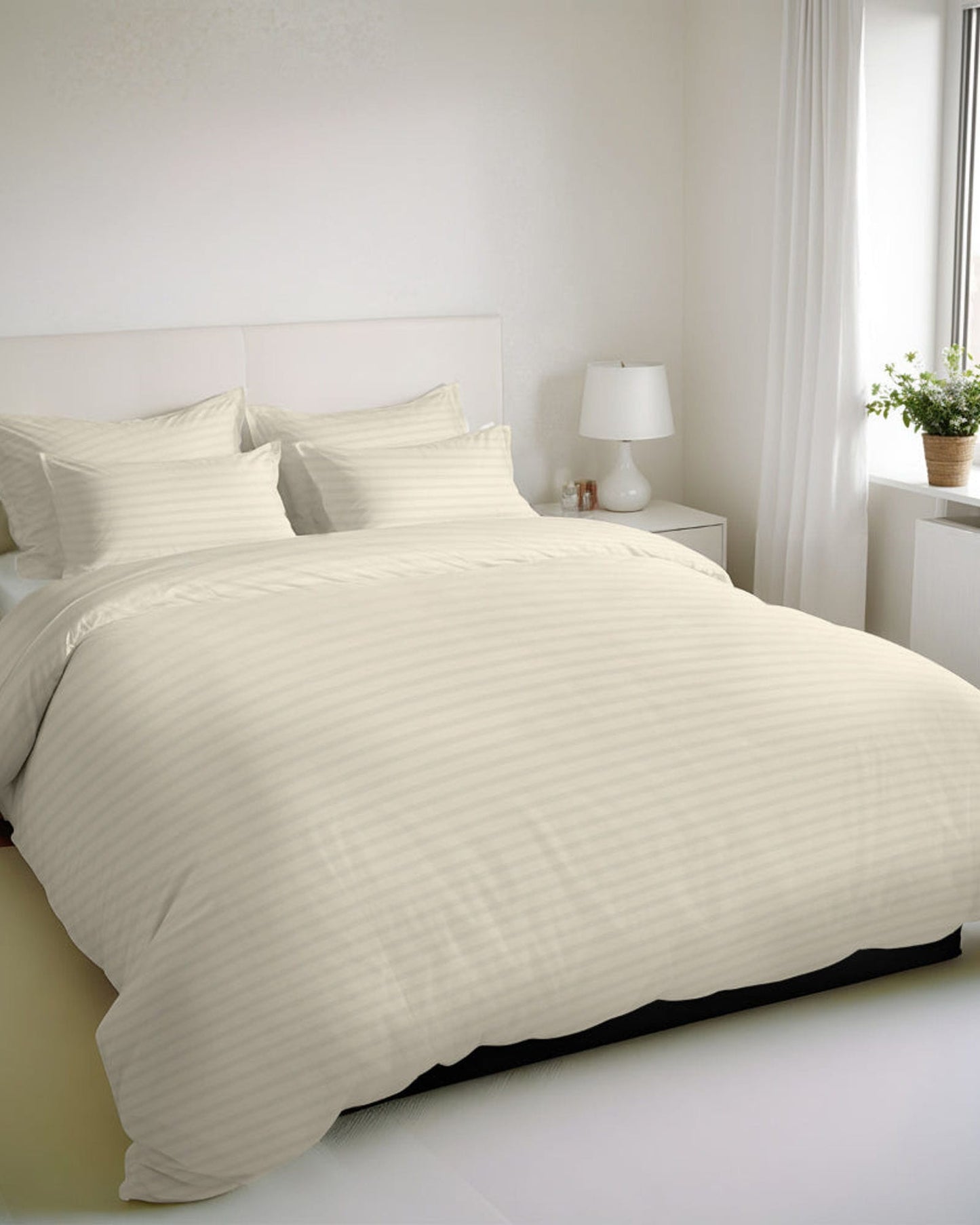 Cotton Home Duvet Cover Set 6Pc Stripe