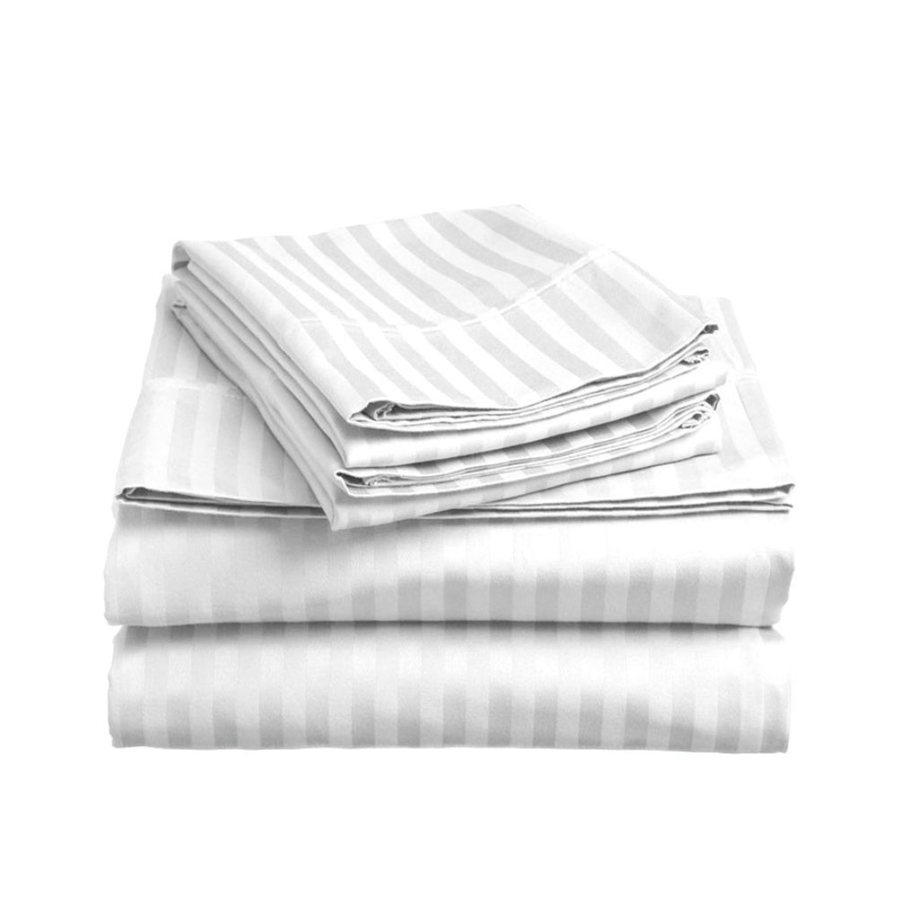 Cotton Home Premium Cotton Stripe 6 Pieces Duvet Cover Set 220x240cm