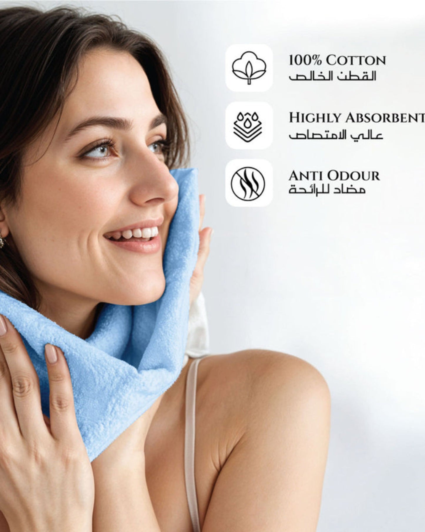 Cotton Home  Premium Cotton Towel 30x30cm Face Towel,  600 GSM Quick Dry and Durable