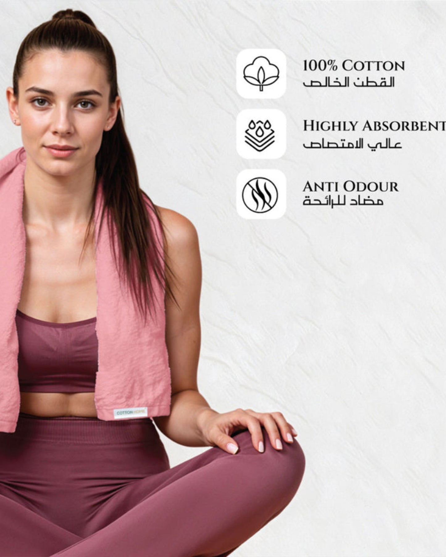 Cotton Home  Premium Cotton Towel 40x70cm Hand Towel, 600 GSM Quick Dry and Durable