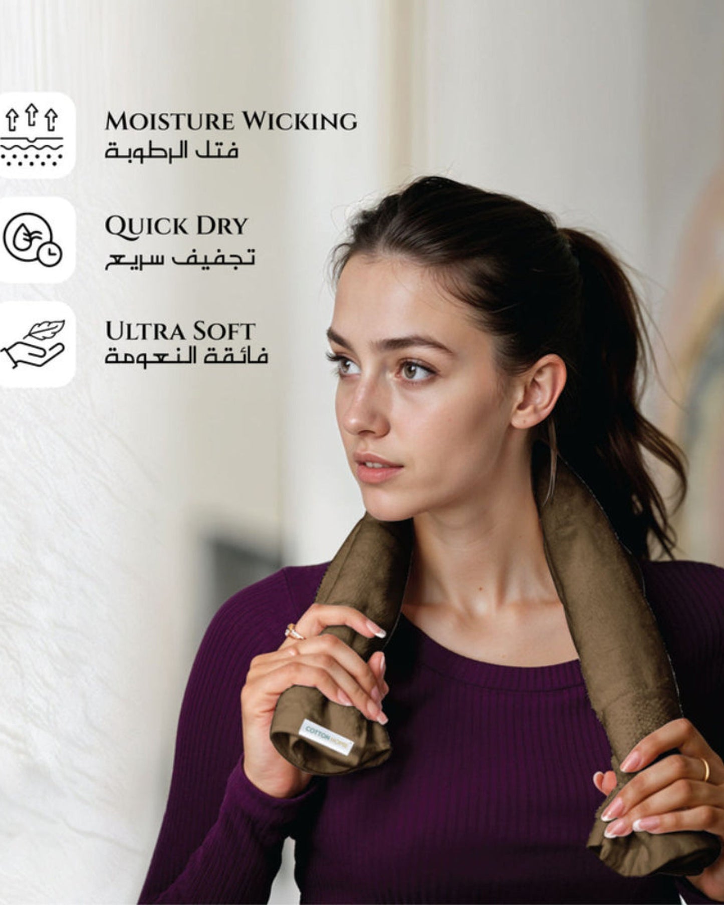 Cotton Home  Premium Cotton Towel 40x70cm Hand Towel, 600 GSM Quick Dry and Durable