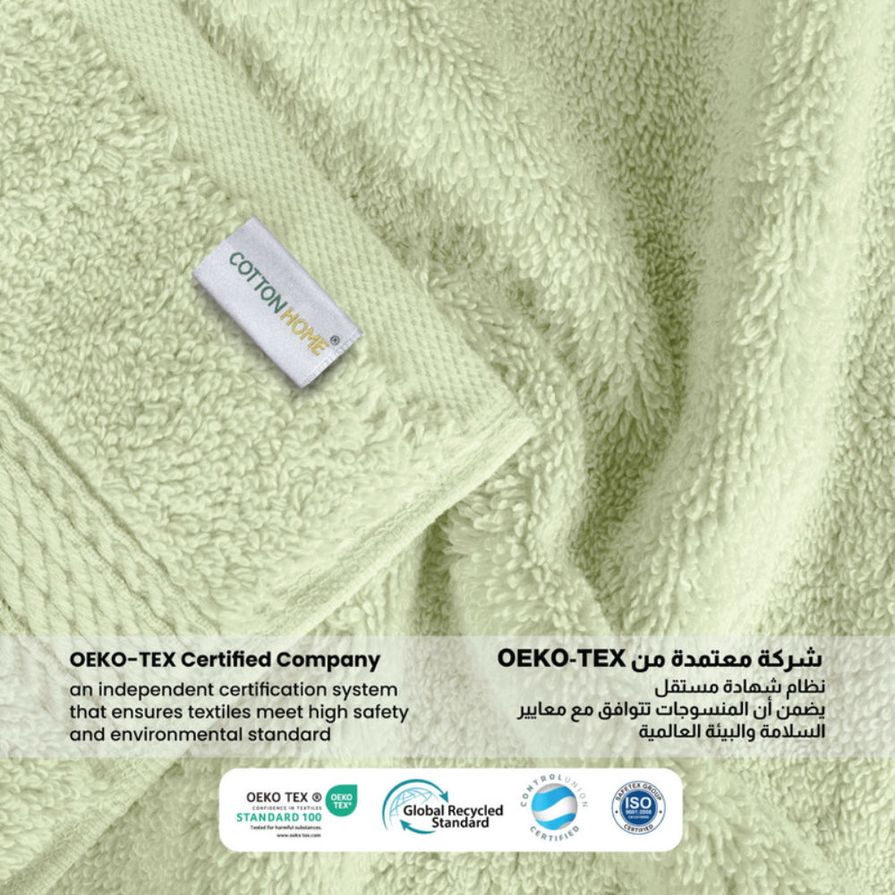 Cotton Home  Premium Cotton Towel 40x70cm 2-Piece Hand Towel, 600 GSM Quick Dry and Durable , White