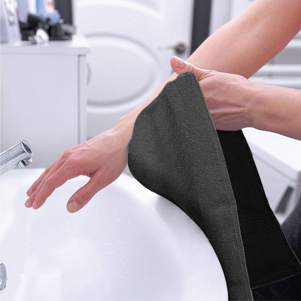 Cotton Home  Premium Cotton Towel 40x70cm 2-Piece Hand Towel, 600 GSM Quick Dry and Durable , White