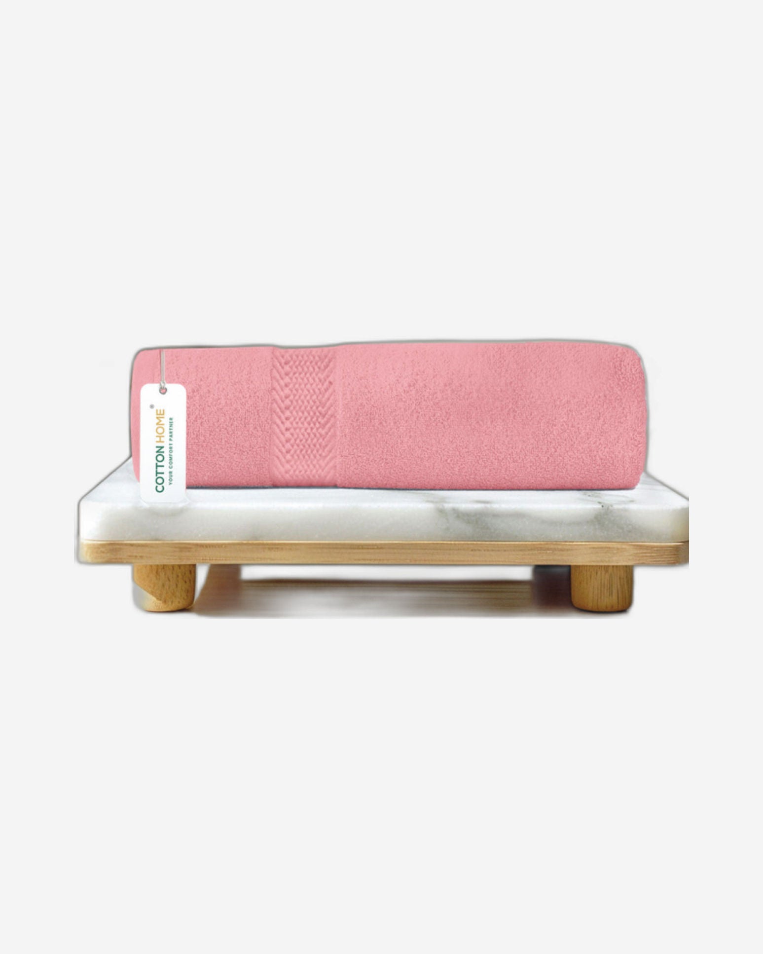 Cotton Home  Premium Cotton Towel 70x140cm 2-Piece Bath Towel, 600 GSM Quick Dry and Durable