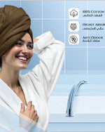 Cotton Home  Premium Cotton Towel 70x140cm 2-Piece Bath Towel, 600 GSM Quick Dry and Durable