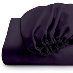 Cotton Home Fitted Sheet 1Pc Super Soft Violet