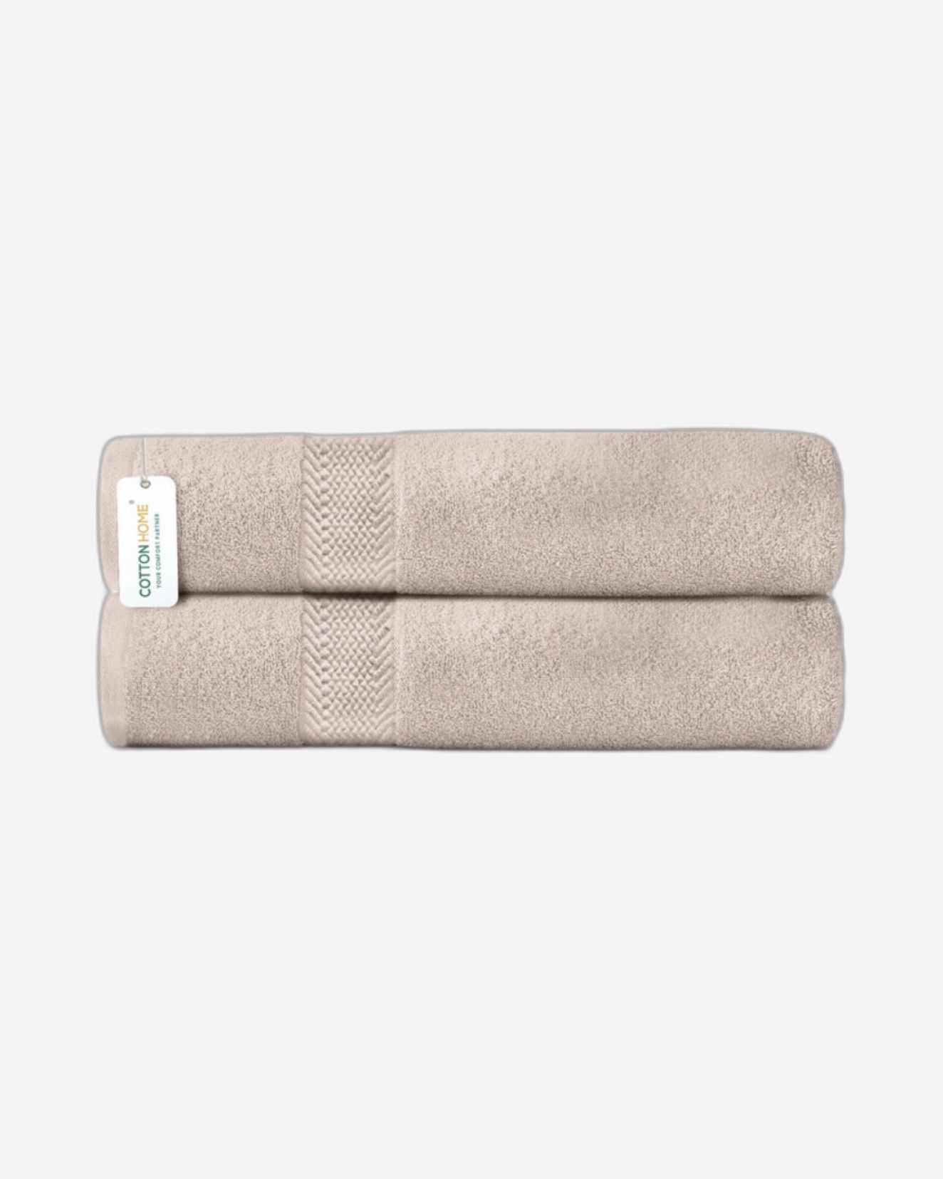 Cotton Home  Premium Cotton Towel 70x140cm 2-Piece Bath Towel, 600 GSM Quick Dry and Durable