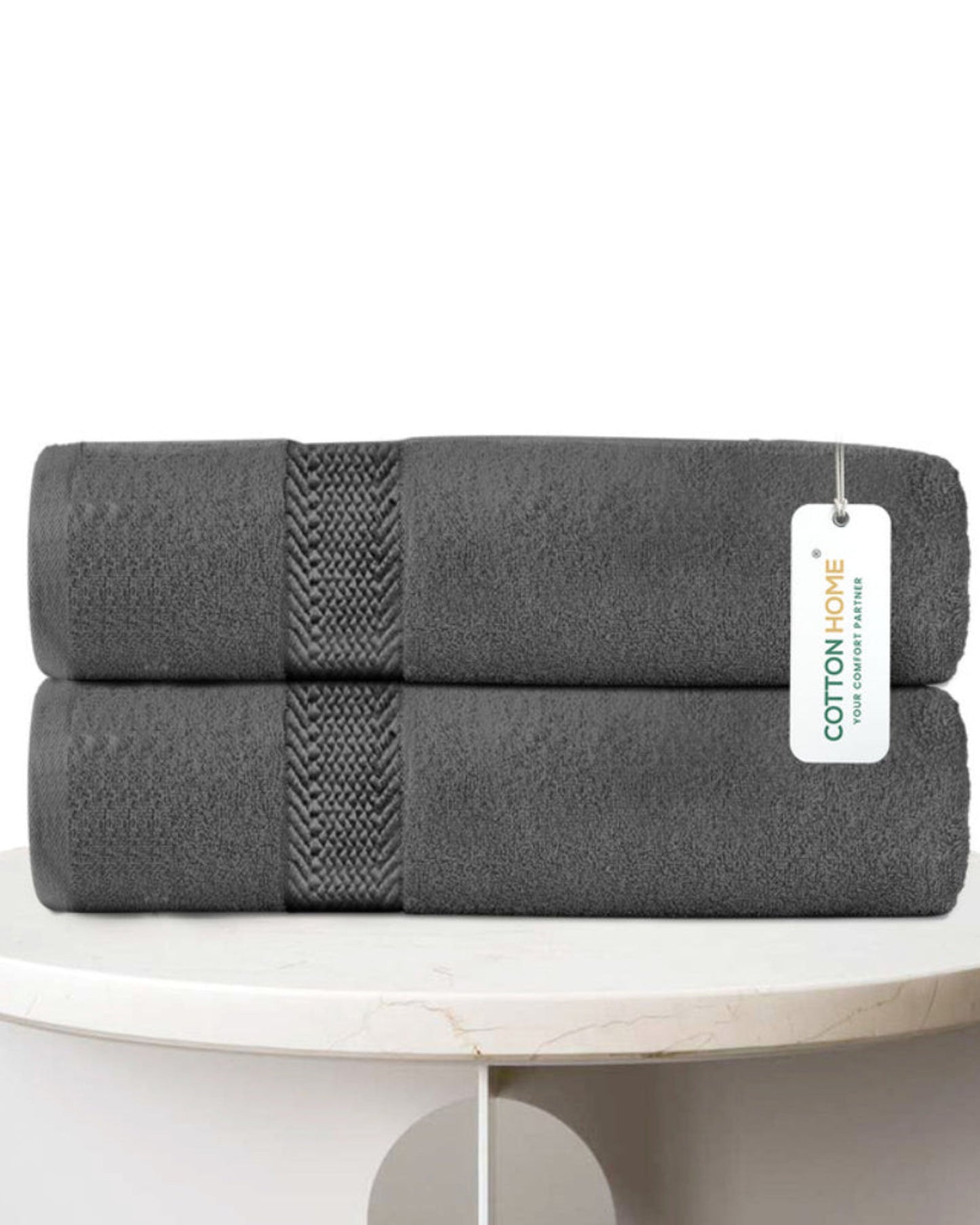 Cotton Home  Premium Cotton Towel 90x180cm 2-Piece Bath Sheet,  600 GSM Quick Dry and Durable