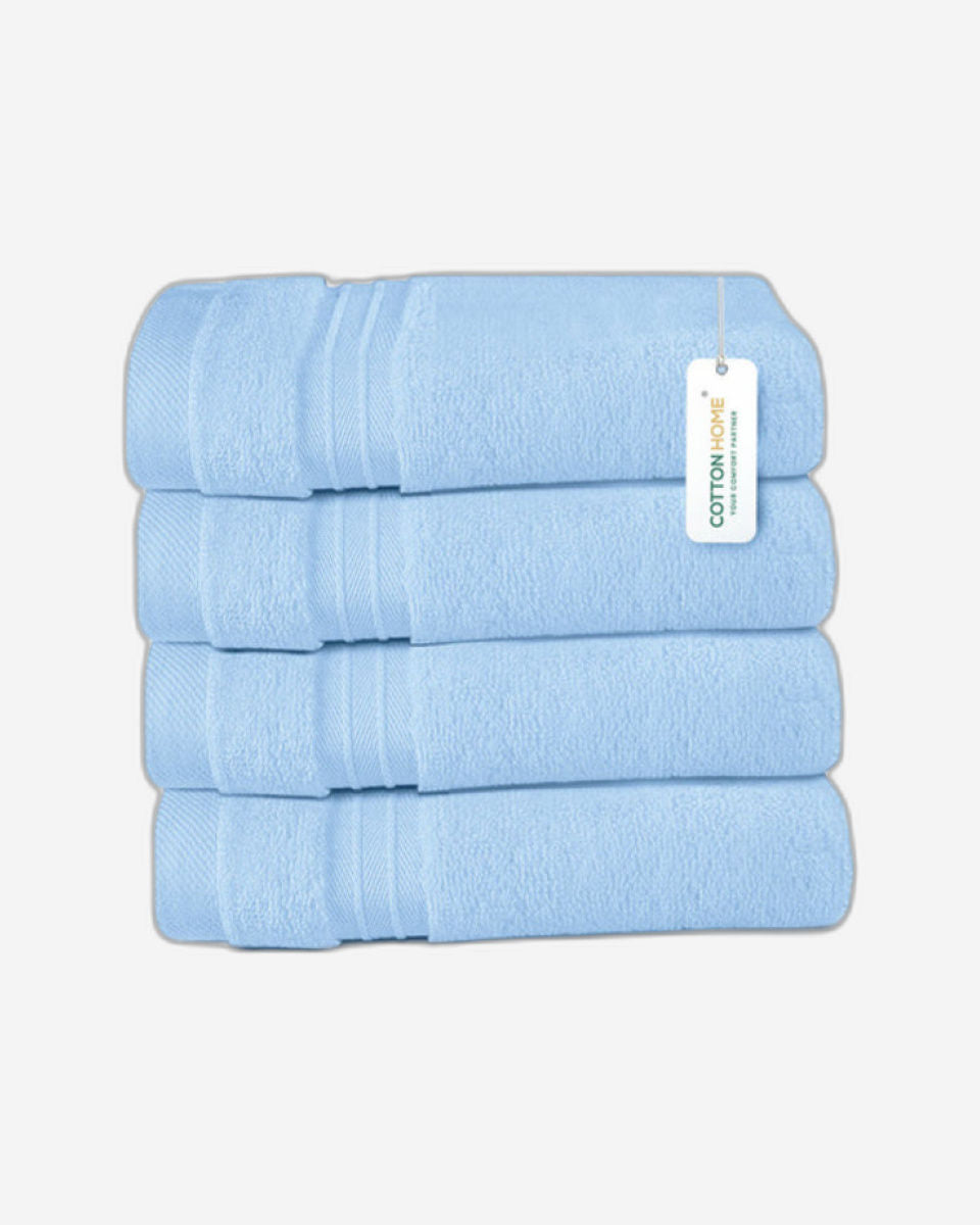 Cotton Home  Premium Cotton Towel 30x30cm 4-Piece Face Towel,  600 GSM Quick Dry and Durable