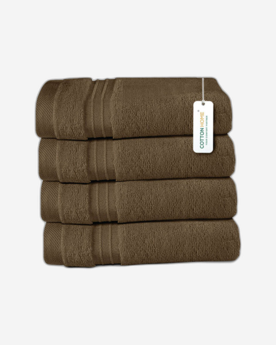 Cotton Home  Premium Cotton Towel 30x30cm 4-Piece Face Towel,  600 GSM Quick Dry and Durable