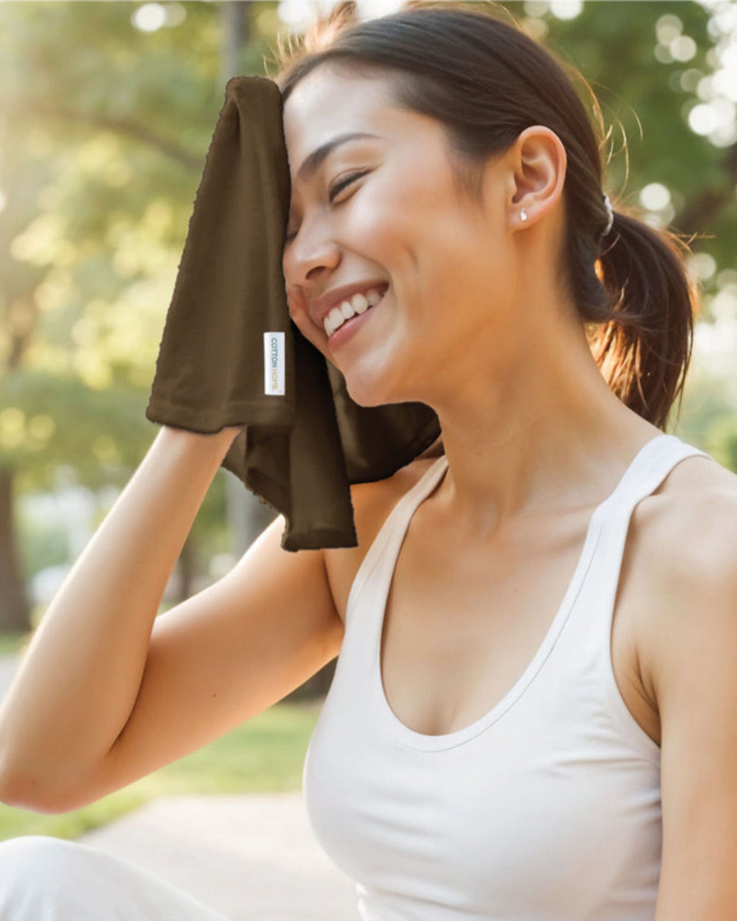 Cotton Home  Premium Cotton Towel 30x30cm 4-Piece Face Towel,  600 GSM Quick Dry and Durable