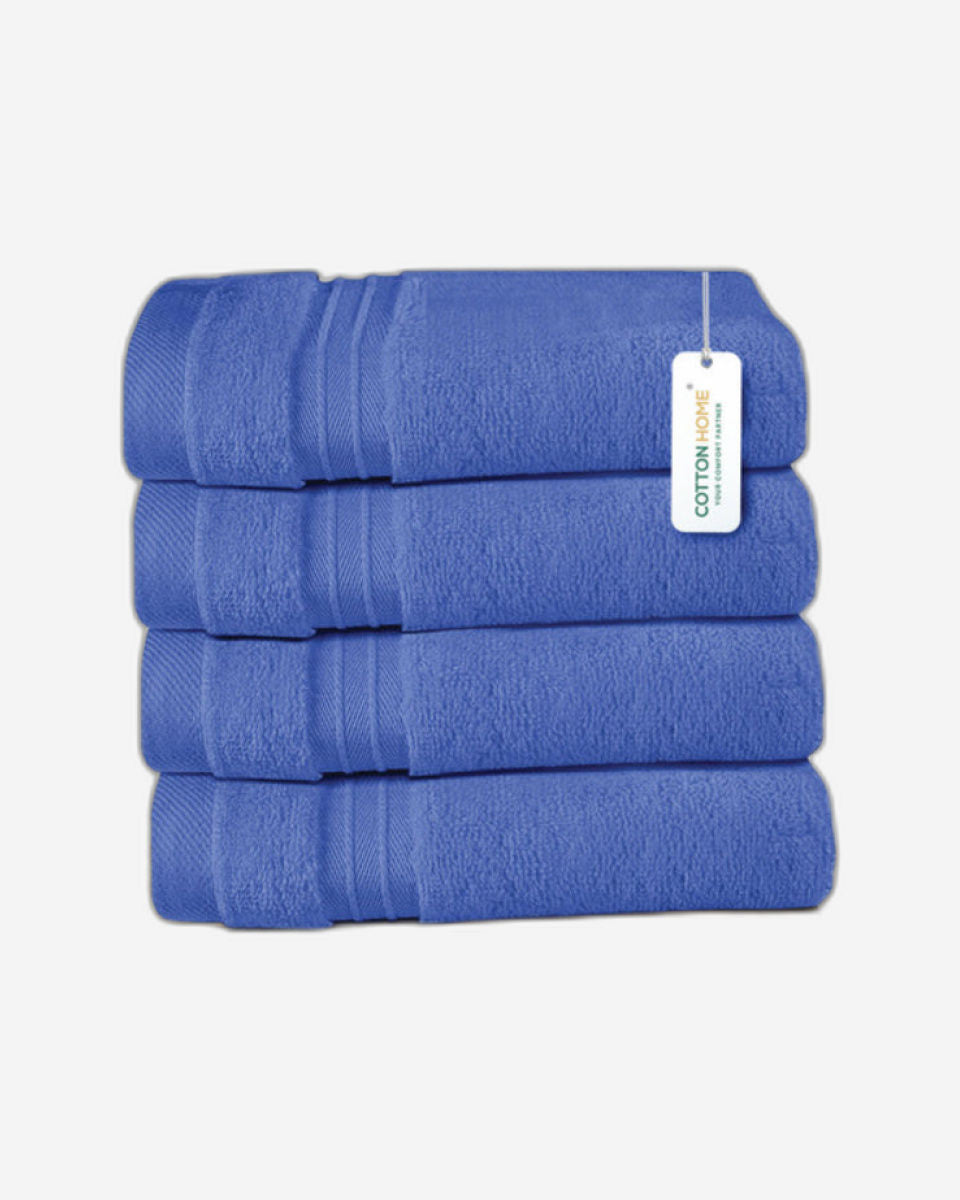 Cotton Home  Premium Cotton Towel 30x30cm 4-Piece Face Towel,  600 GSM Quick Dry and Durable
