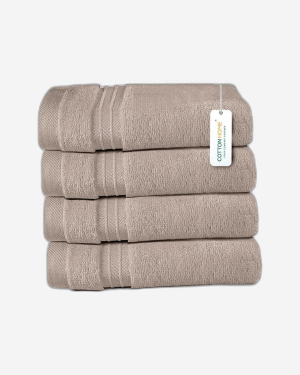 Cotton Home  Premium Cotton Towel 30x30cm 4-Piece Face Towel,  600 GSM Quick Dry and Durable