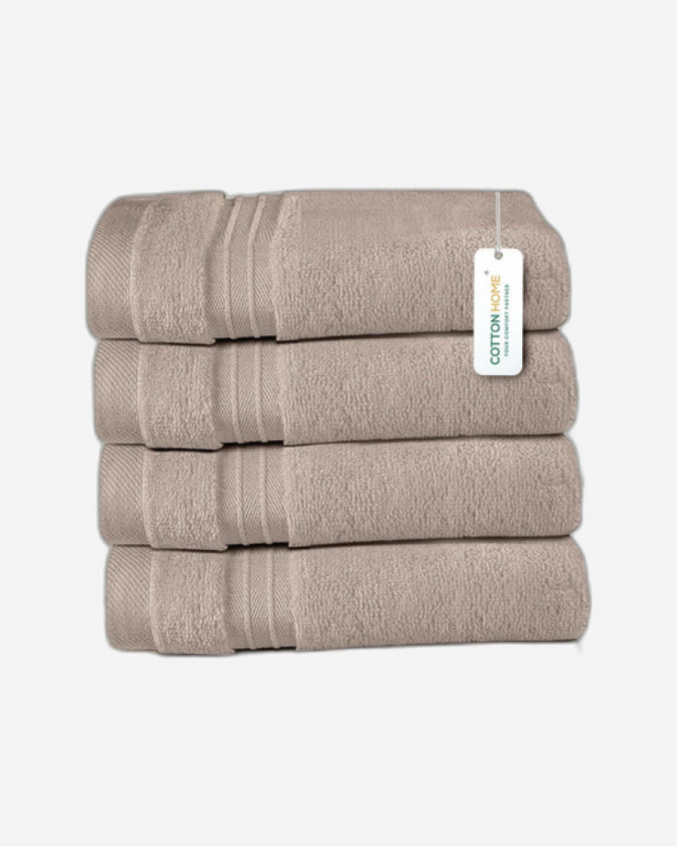Cotton Home  Premium Cotton Towel 30x30cm 4-Piece Face Towel,  600 GSM Quick Dry and Durable